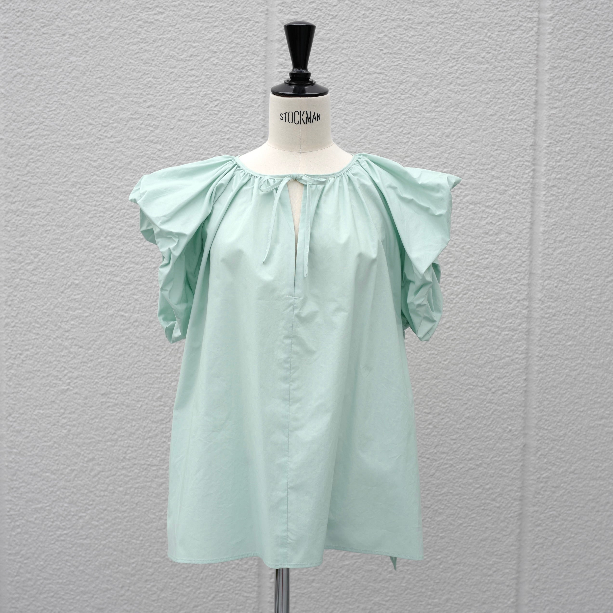 gypsohila Balloon Blouse ブラック ホワイト-