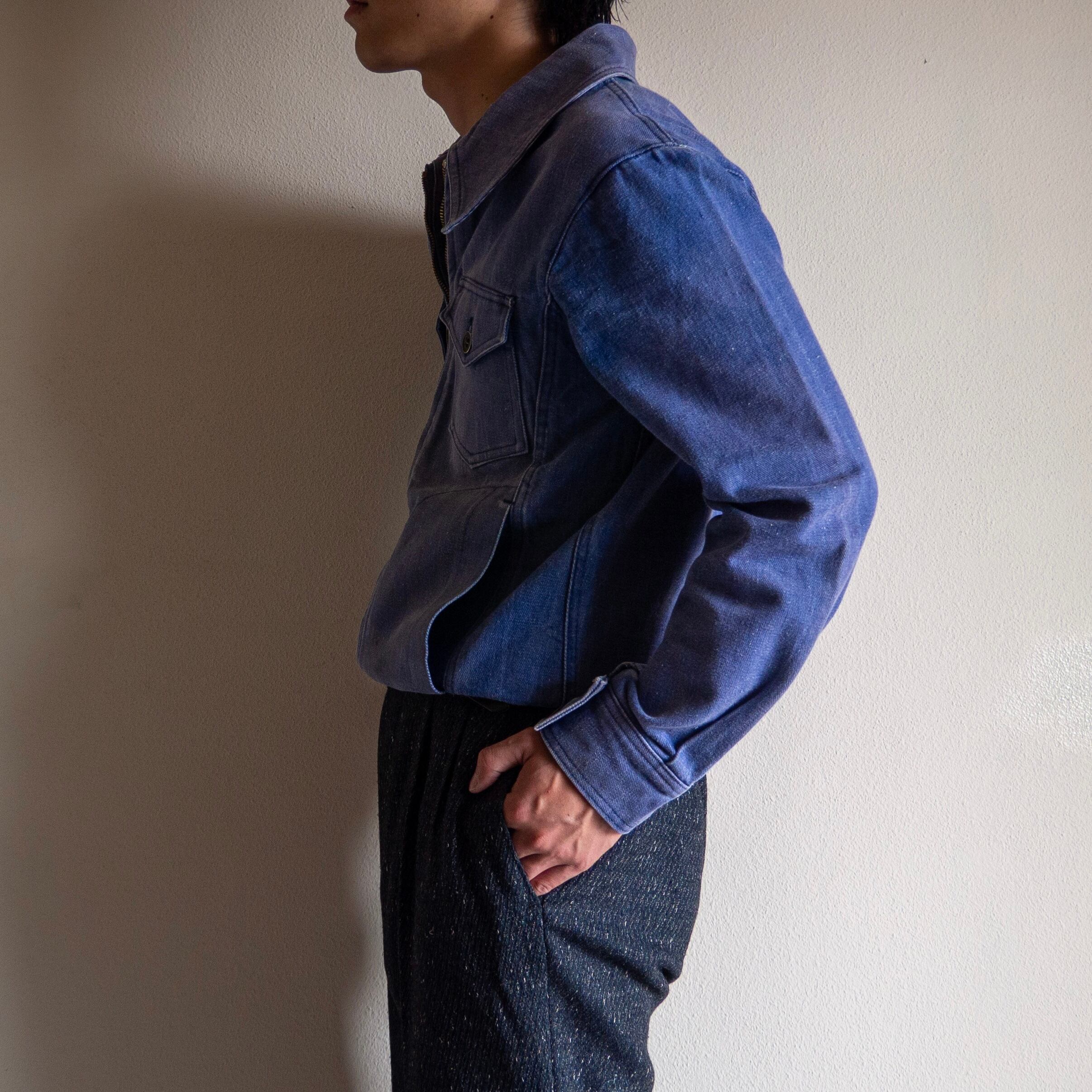 ウェア 70s French cycling jacket 1970s French Denim Cyclist Jacket | 'bout