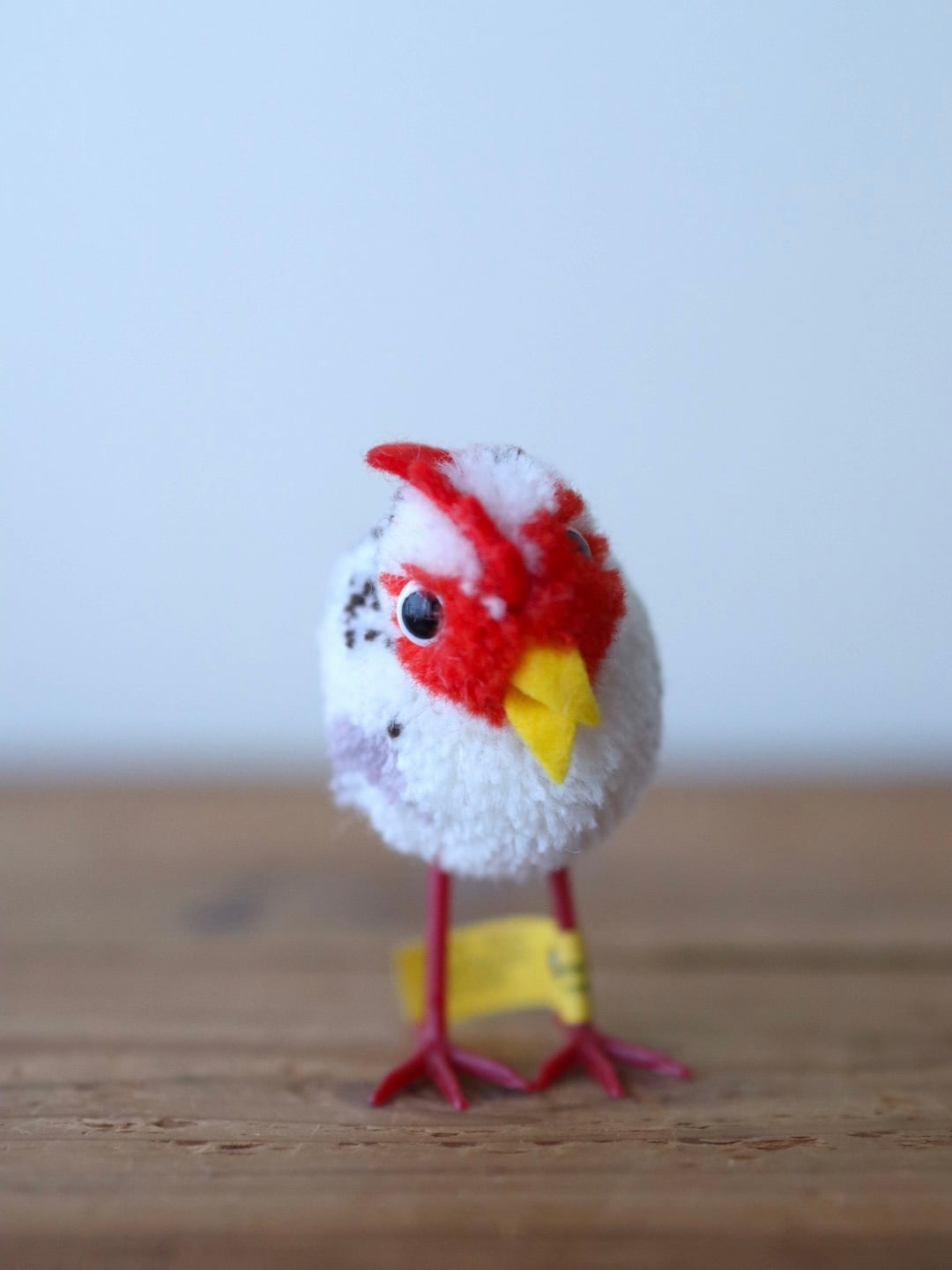 シュタイフ ポンポン バード ニワトリ Steiff Woolen Hen 8㎝ ヴィンテージ シュタイフ にわとり