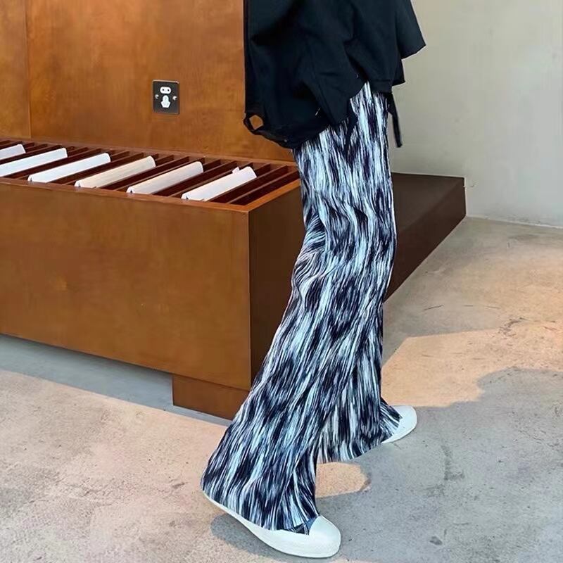 ニュアンス柄　プリーツワイドパンツ　AJ11352-1960