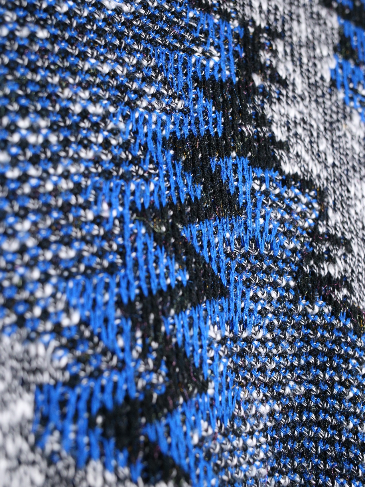 "ギザギザ" multi art pattern good coloring sweater - 10