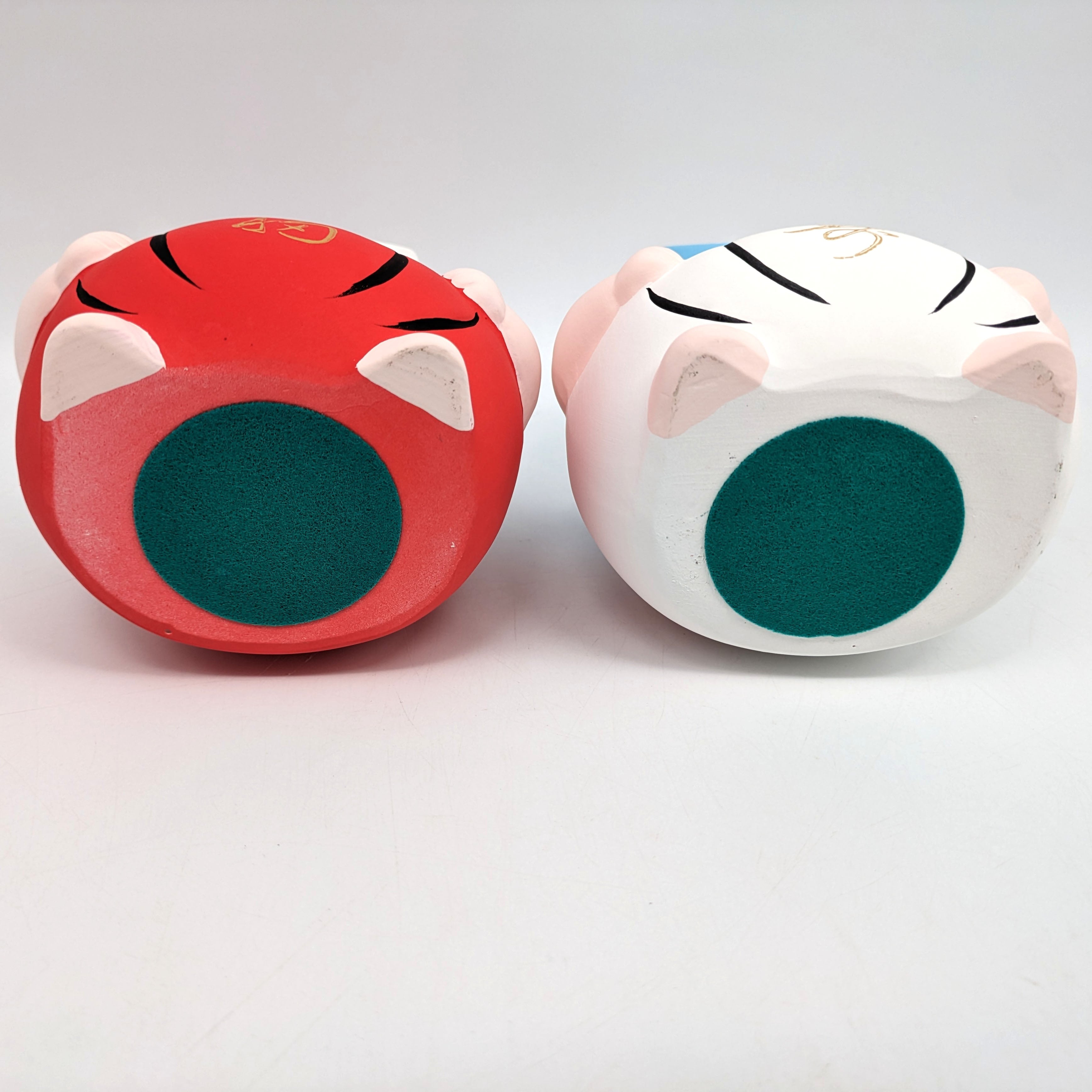 紅白だるま・貯金箱・招福・達磨・陶器人形・No.240508-14・梱包サイズ