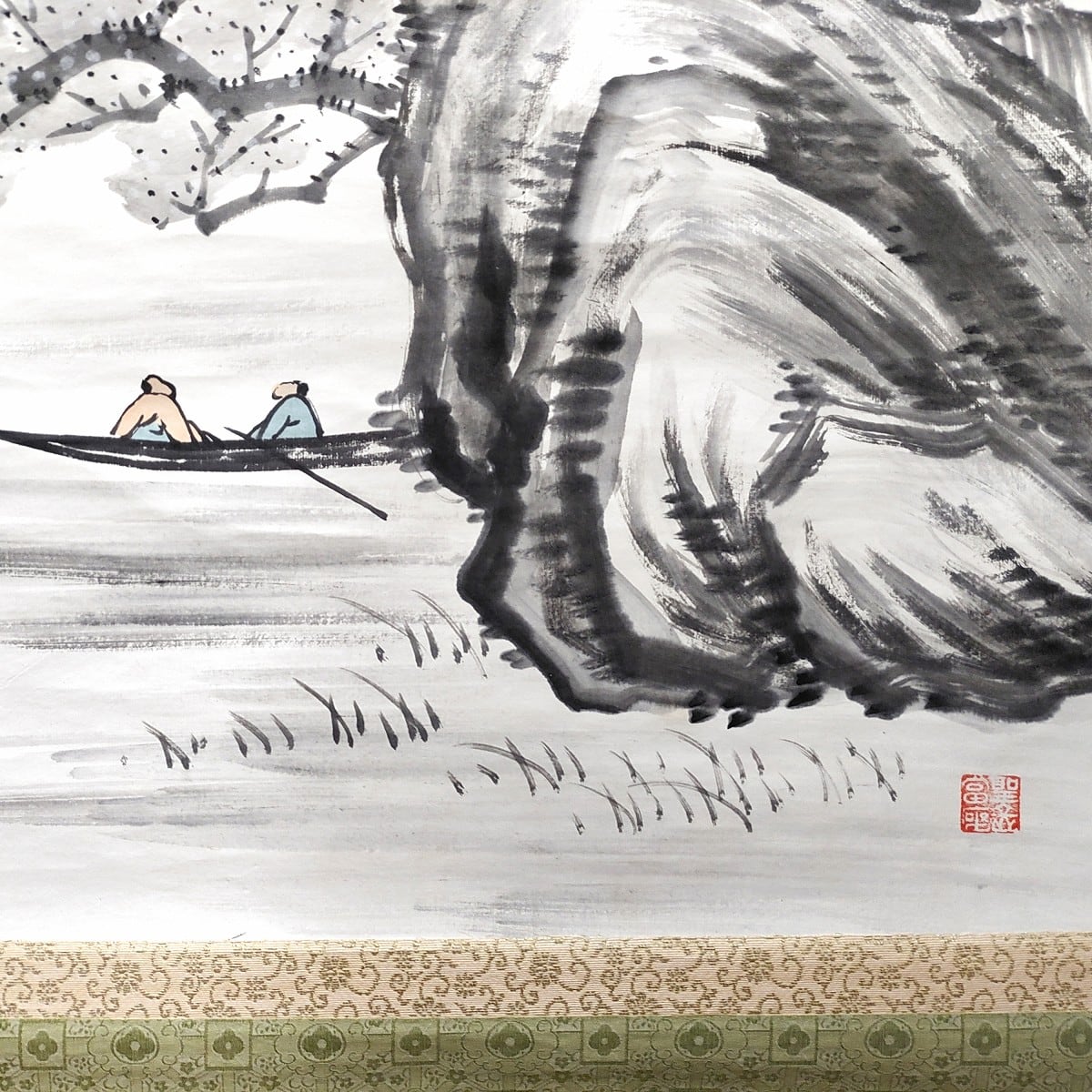 掛軸・山水画・水墨画・No.230426-17・梱包サイズ80 | リサイクル