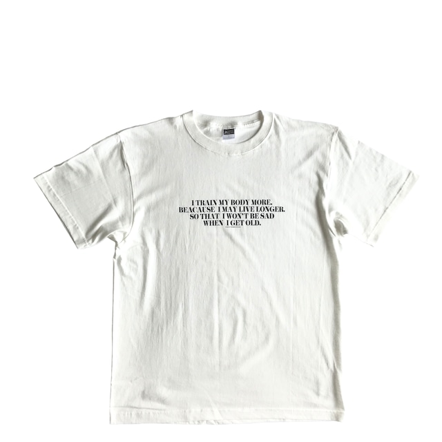 Mountain オリジナルTシャツ / STAY HEALTHY /  Natural white