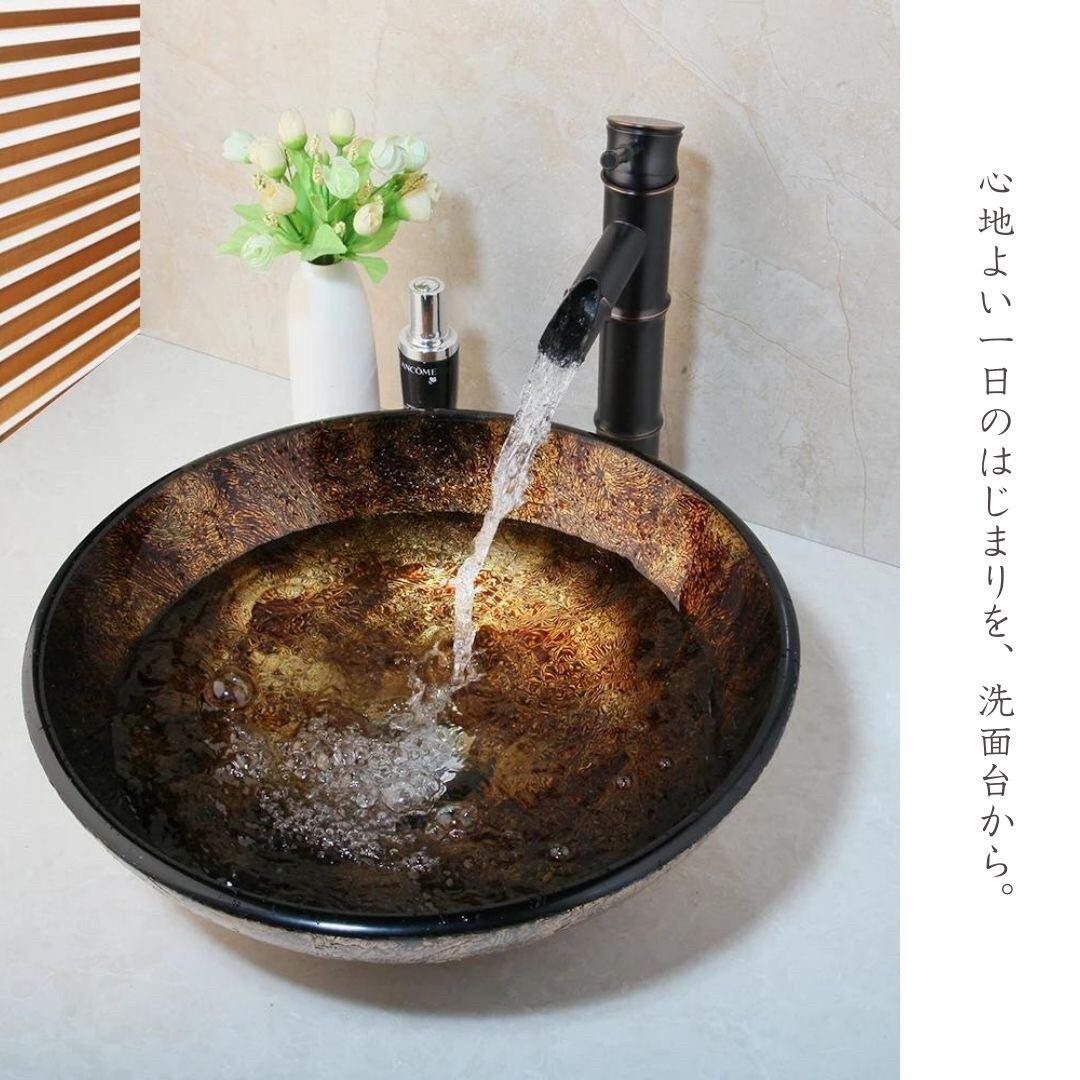 洗面台 シンク 金流滝 受け皿 蛇口なし シンクのみ 水道 ホテル用