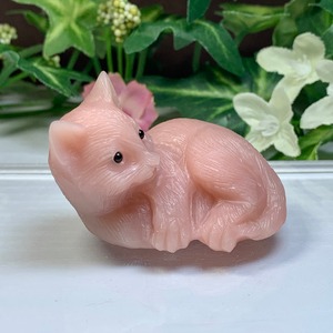 23.ピンクオパール猫・インテリア