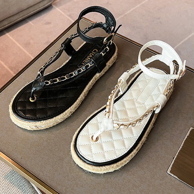 ブレイドチェーン ストラップ サンダル 3412719