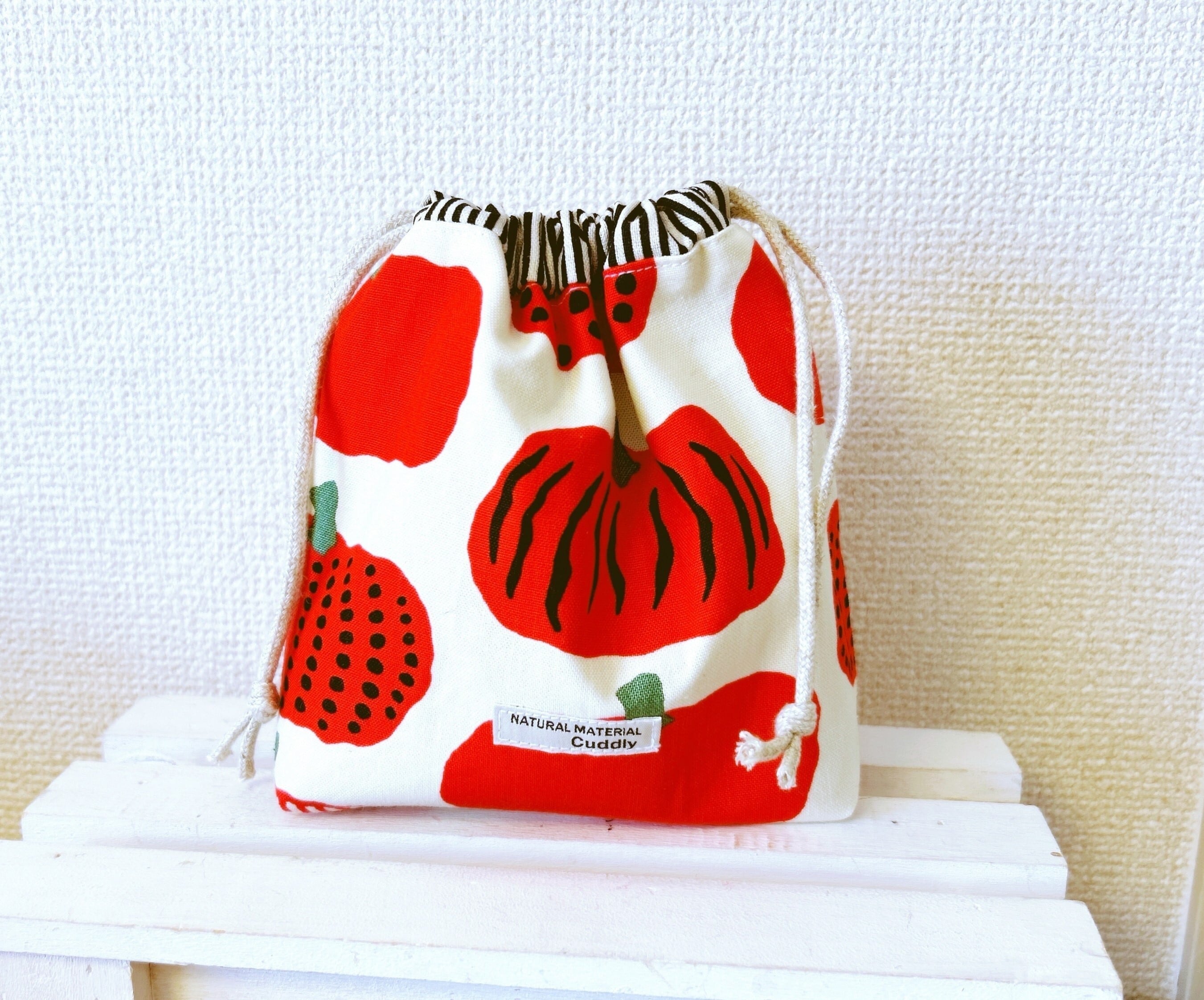 草間彌生がま口 【草間彌生】がま口 かぼちゃ 新品 / ガマ口 財布 巾着 