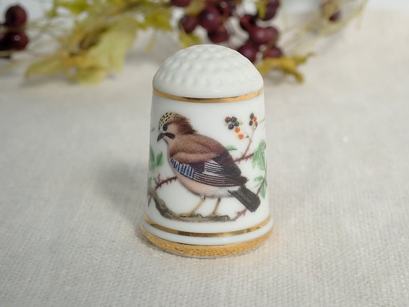 FRANKLIN PORCELAIN フランクリン・ポーセリン シンブル 野鳥 ...