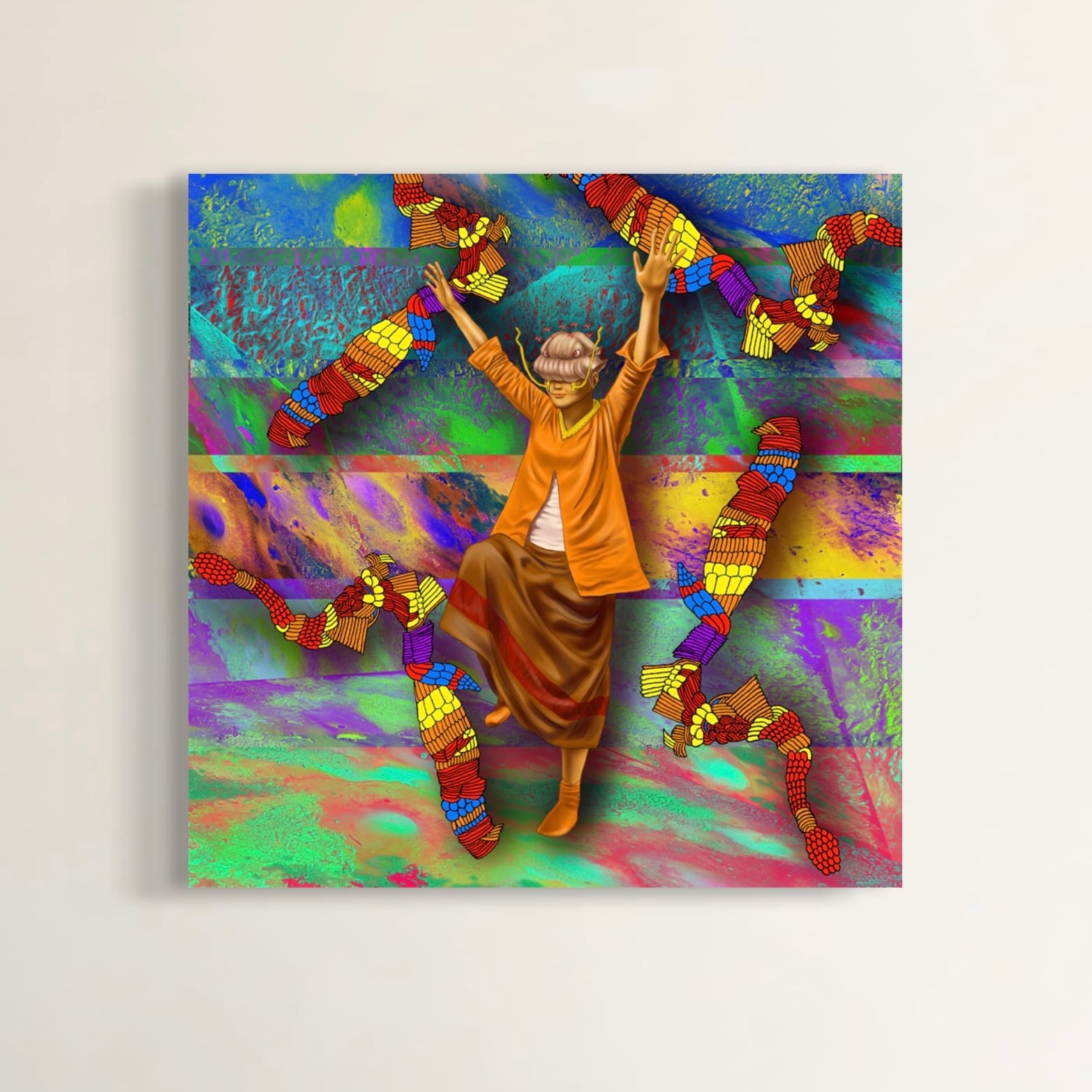 《チャンス》/2023年/プリントキャンバス/40.64×40.64cm/(16×16inch)