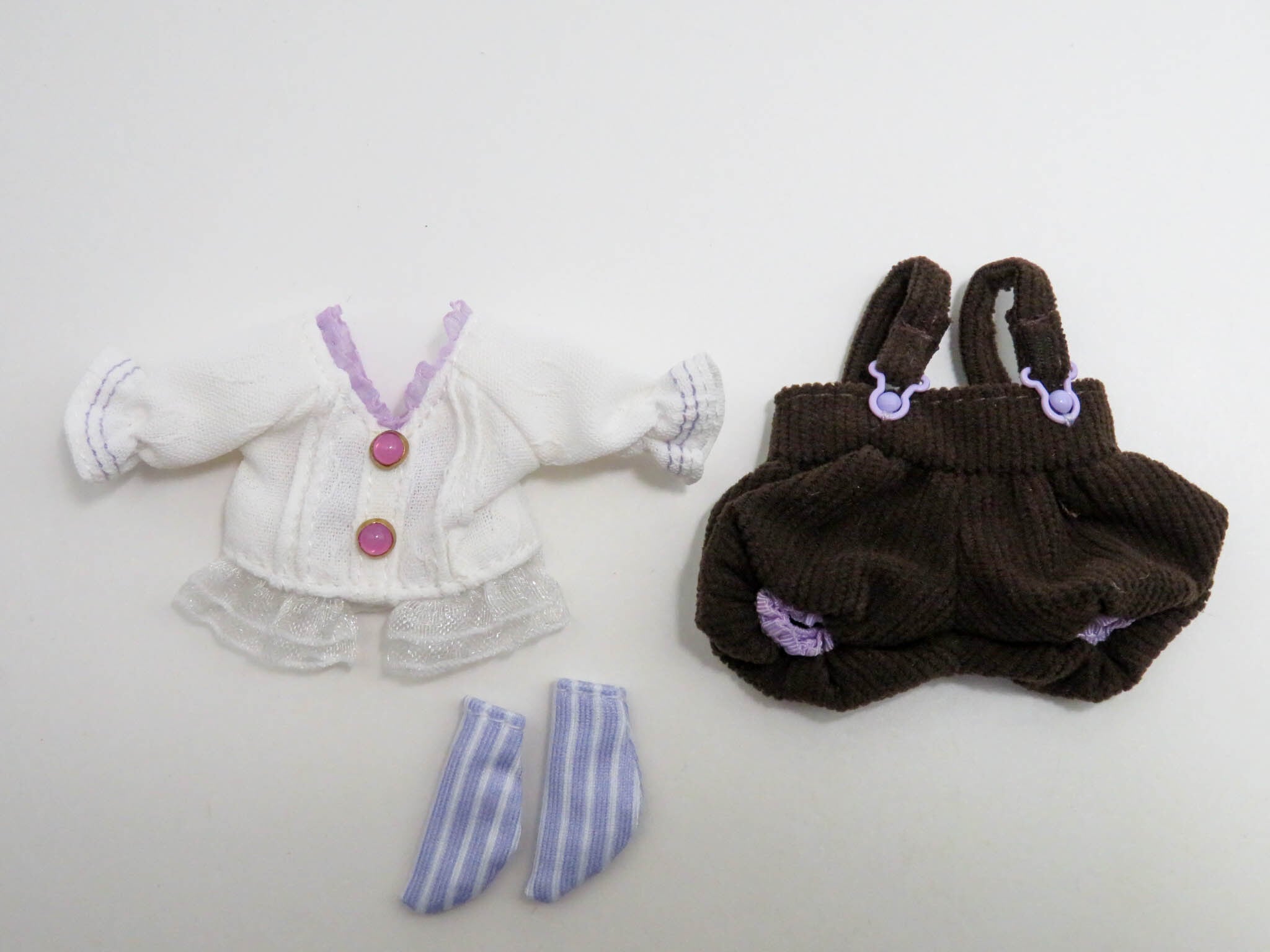 ねんどろいどどーる おようふくセット キノコ Boy (パープル) 上着と吊りズボン