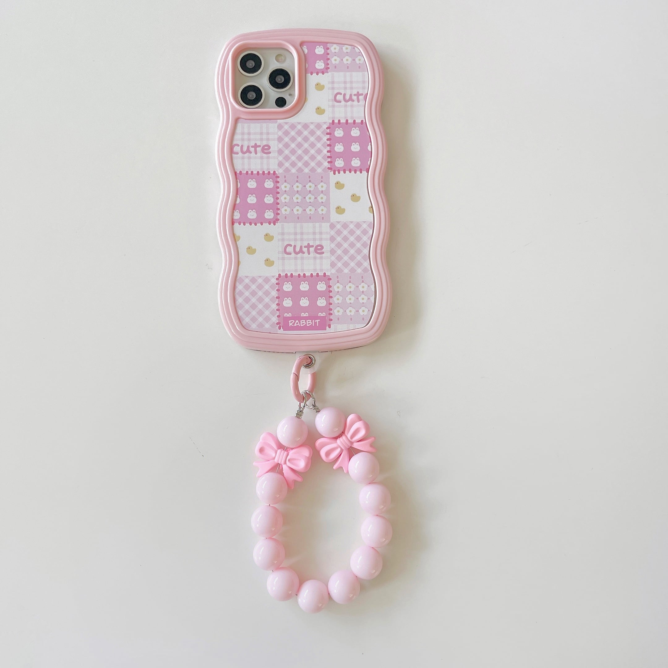 【新品】3D ドーパミン風フルーツデザイン ソフトフォンケース ベビーピンク iPhone13 Pro Max 12 11ケース チェック柄 ピンク 可愛い 少女風