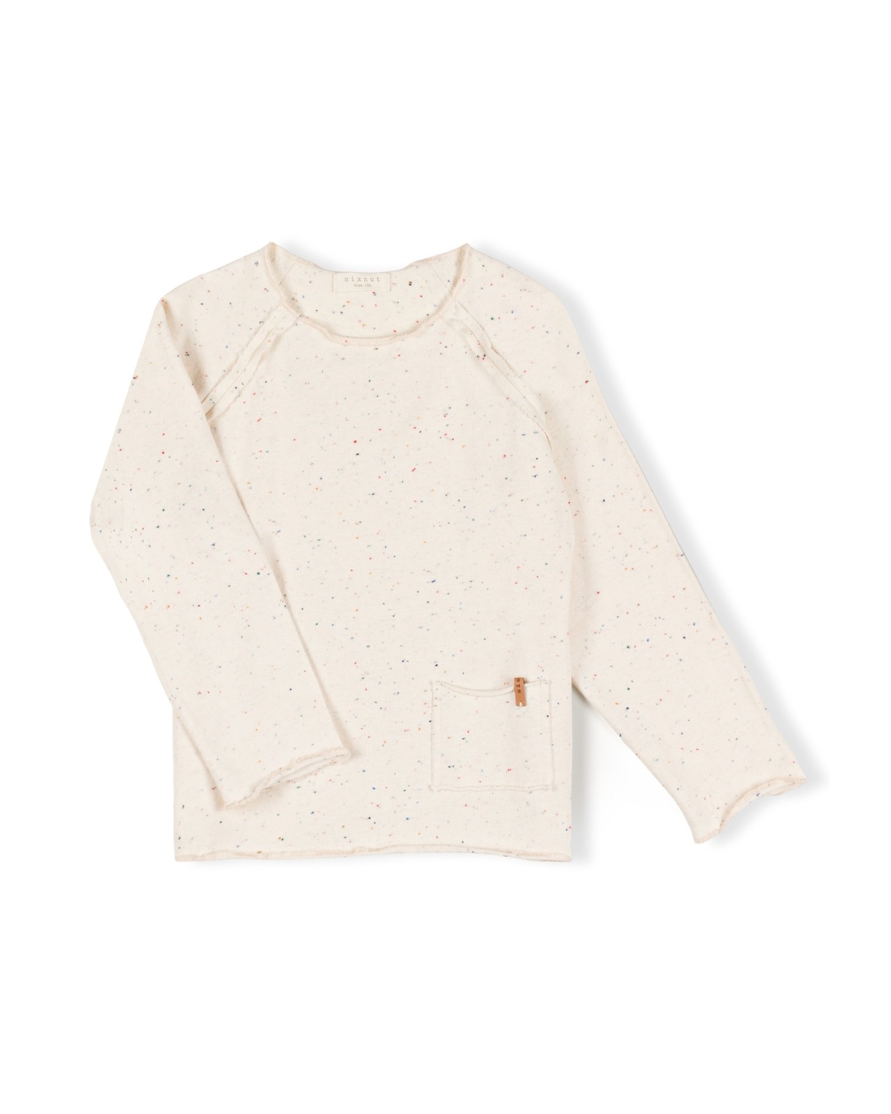 nixnut　Pocket Shirt - Ecru Speckle