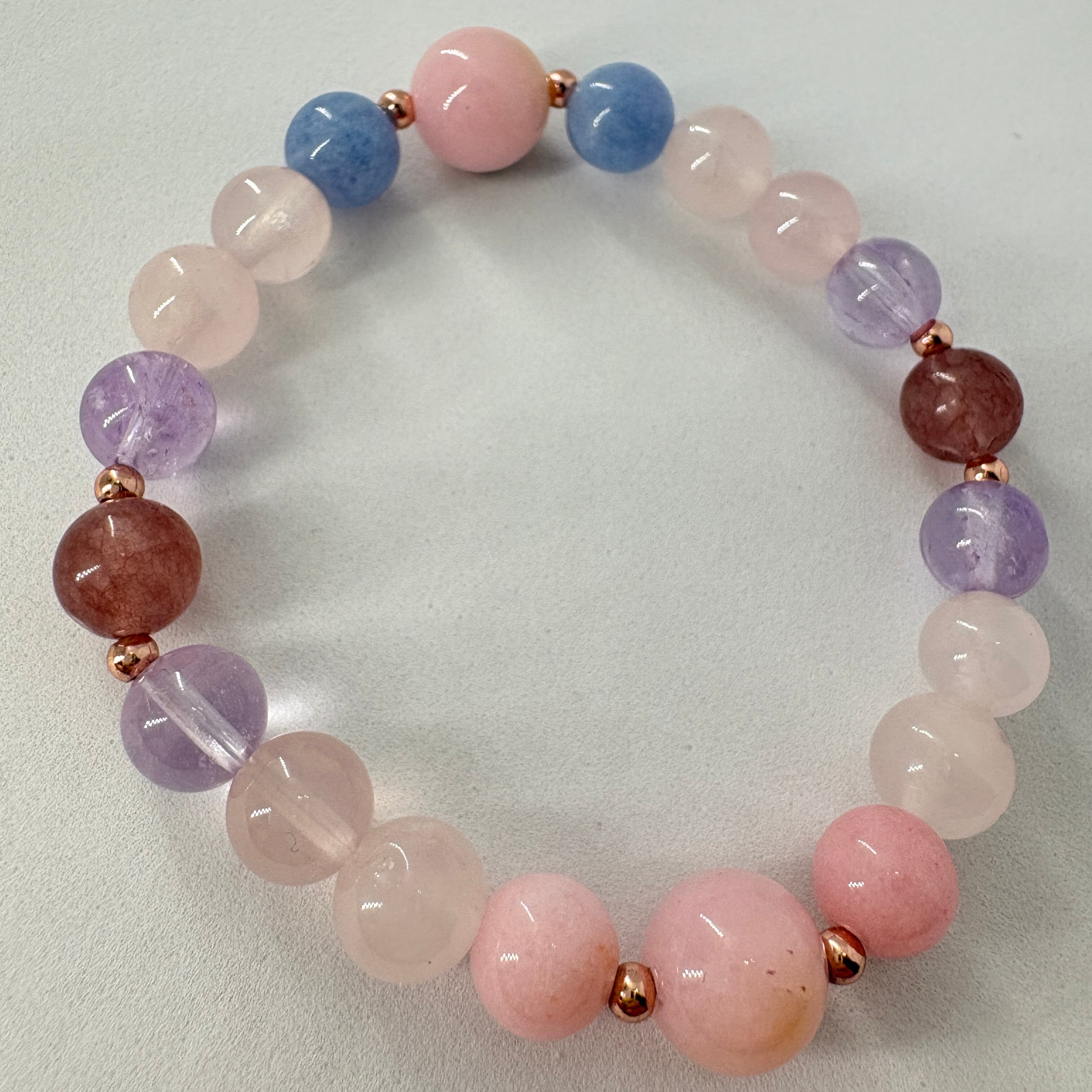 ピンクオパール 春彩ブレスPart3 内周15㎝