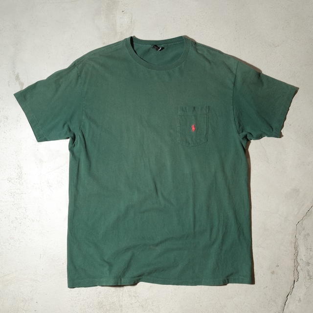 90's Polo by Ralph Lauren pocket T-shirt made in USA[L]