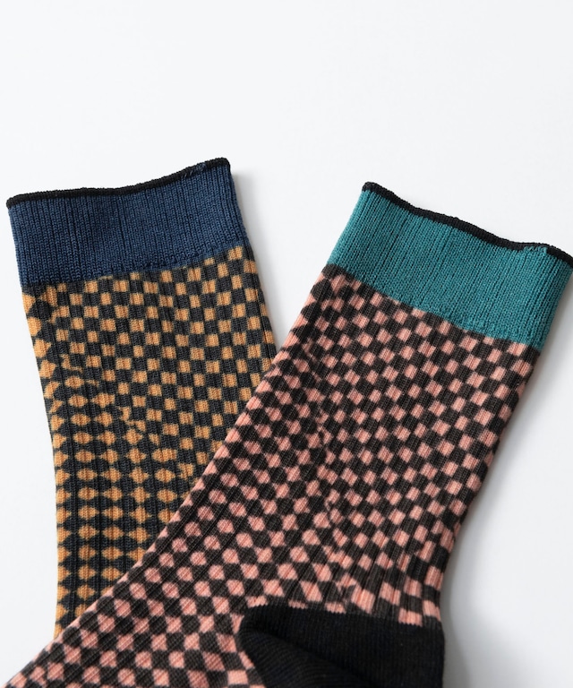 TRICOTE	トリコテ CHACKERD LINK SOCKS TR31SO060