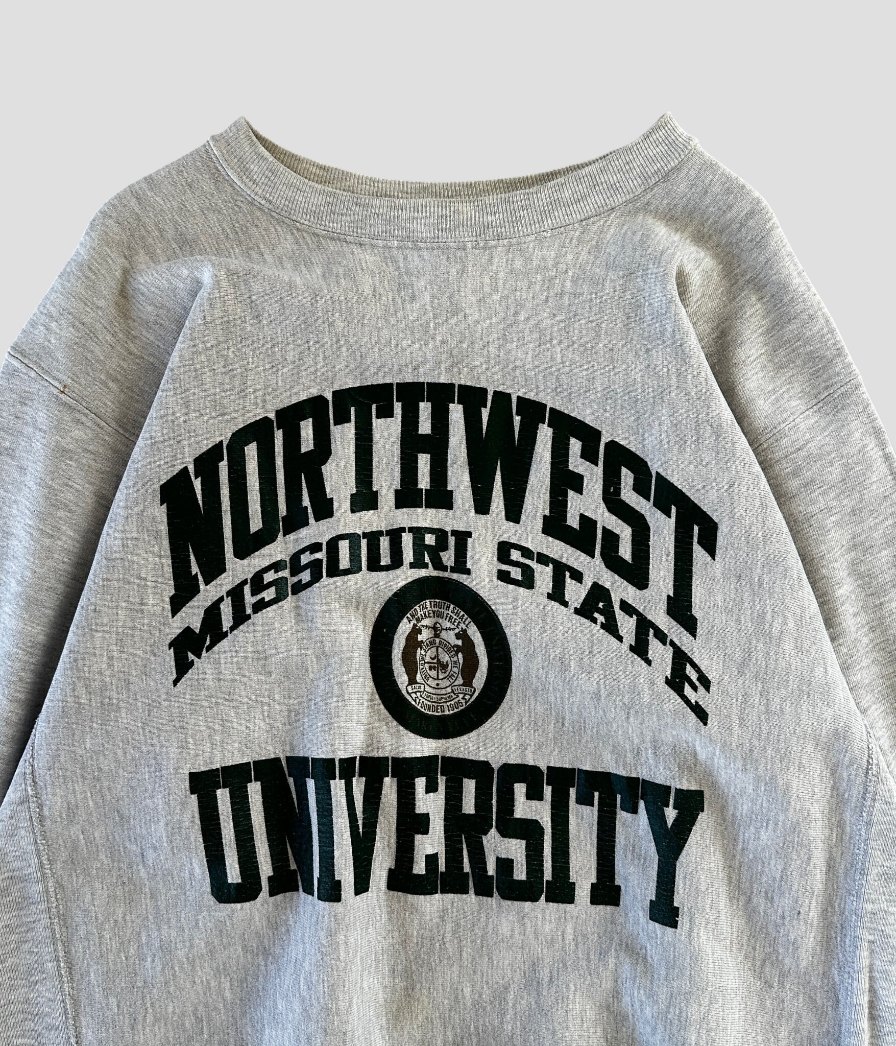 Champion- Vintage 90s XL NORTHWEST UNIVERSITY Reverse Weave Sweat