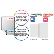 ソニック 下敷き A4 やわカタ 裏表で書き心地が切り替えられる 透明 SK-4092-T