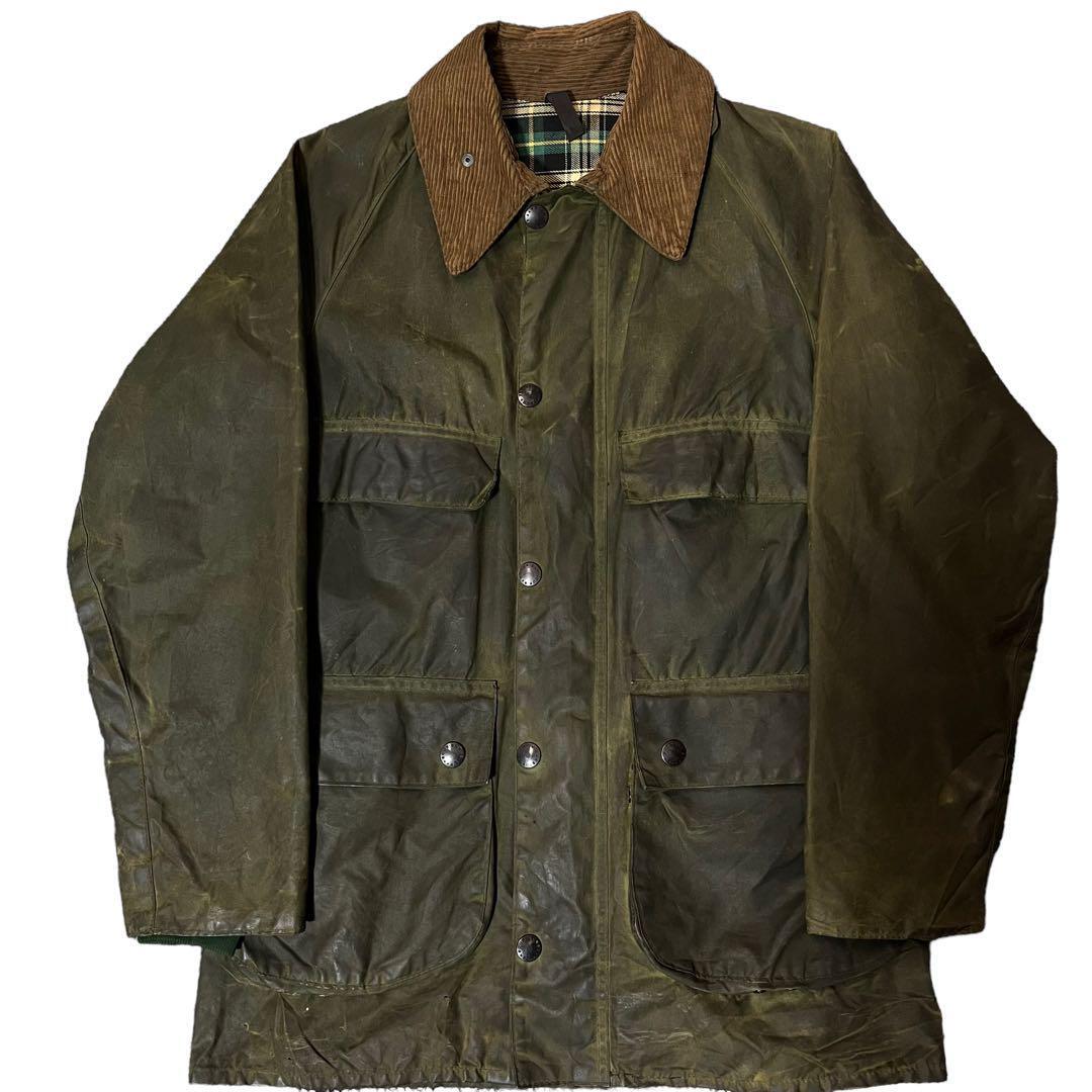 80s　Barbour bedale　c40 バブアー　ビデイル　4ポケット身幅-63cm