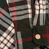 90s POLO JEANS CO. RALPH LAUREN ラルフローレン チェック ダブルポケット 長袖 ネルシャツ M/グリーン×レッド系 メンズ ビンテージ