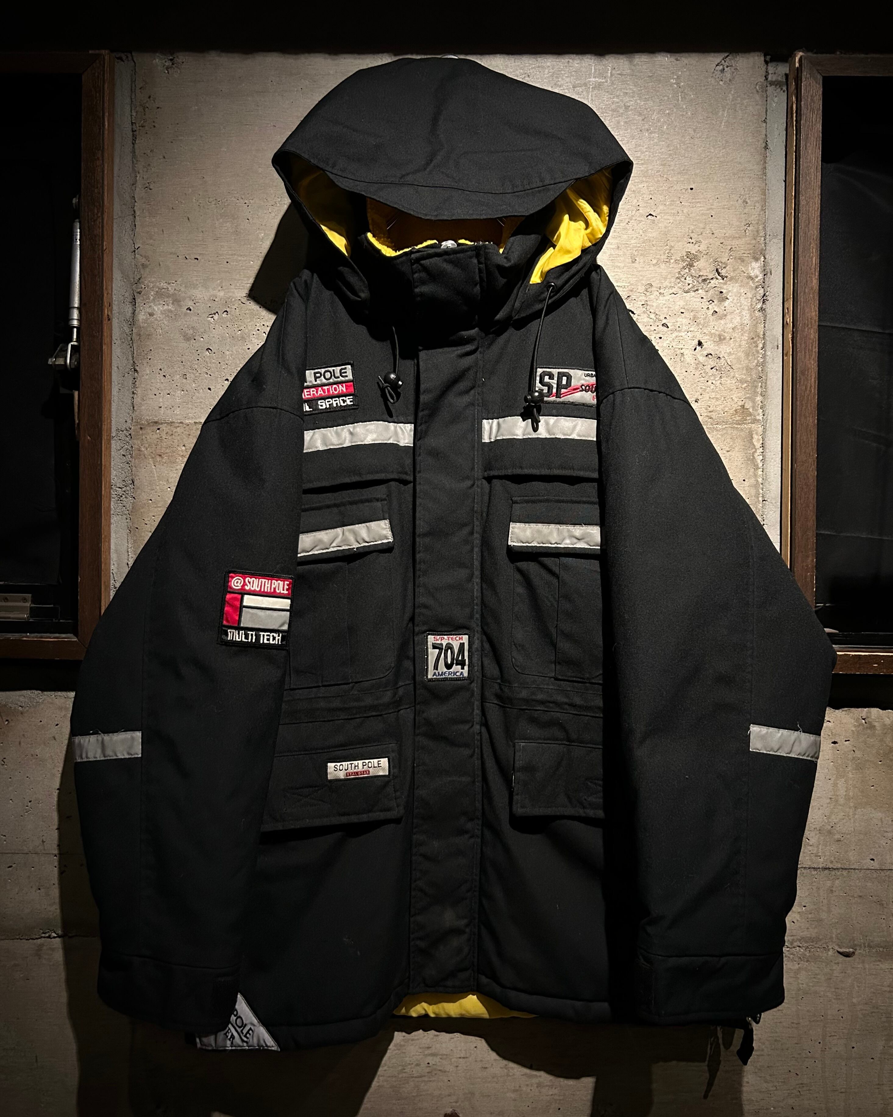 Caka】“SOUTH POLE” Multi Patch × Reflector Line Design Vintage