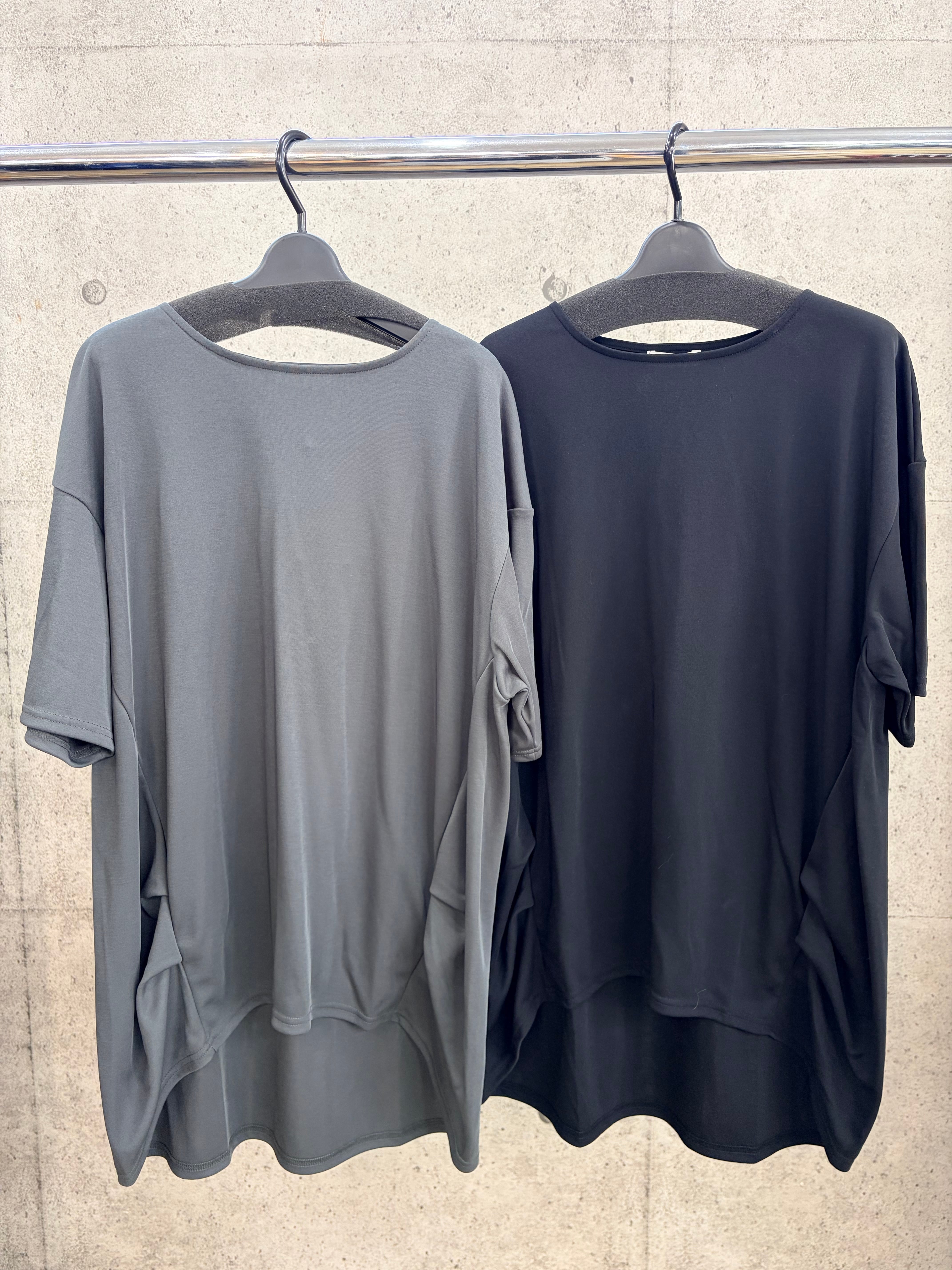 【送料無料】CYNICAL(シニカル)サイドタックオーバーT チュニックT Tシャツ 機能性 大人カジュアル 手洗い可能 610-95535
