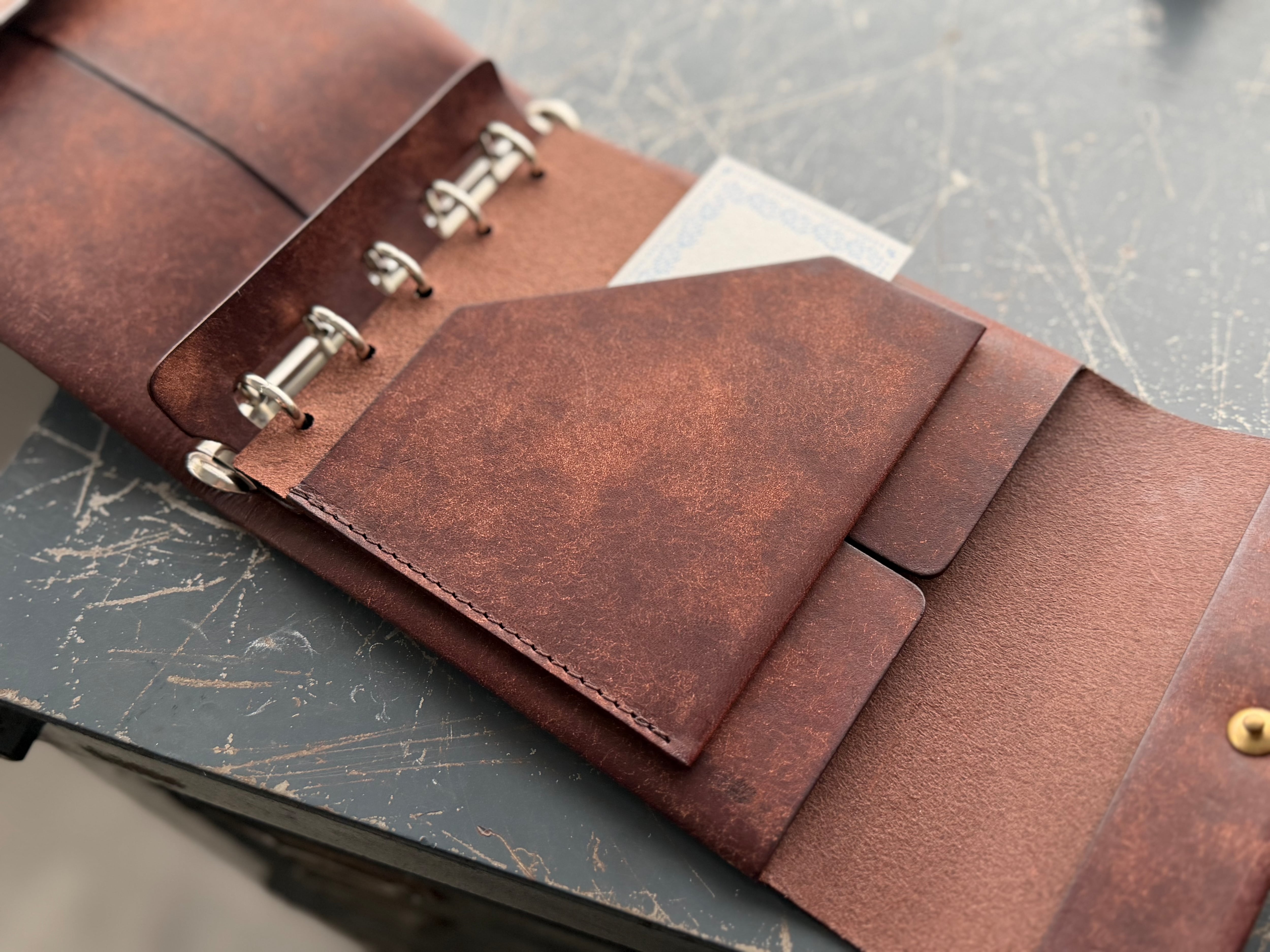 M5 square CARD CASE 【Dark brown】 | PAY ID
