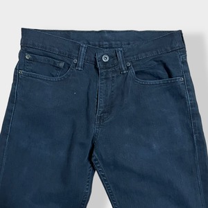 【LEVI'S】メキシコ製 511 ブラックジーンズ デニム ジーパン スリム ストレート スキニー 細身 美脚 足長効果 ジッパーフライ ストレッチ W31 L32 リーバイス US古着