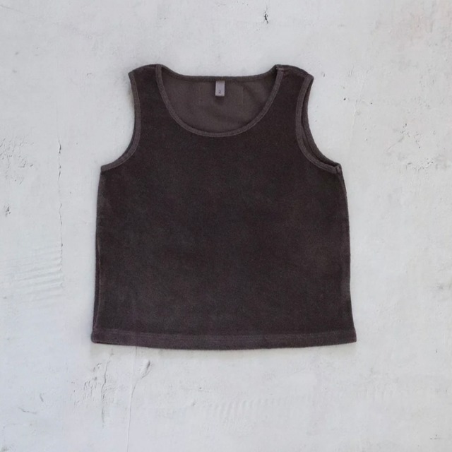 【EARTH THE ARCHIVE】Towel tank - brown