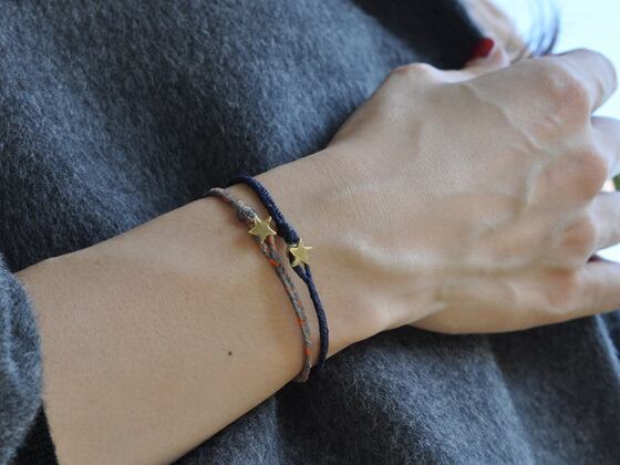 SCOSHA(スコーシャ)Star Fishtail Bracelet (スター付ナイロン SCOSHA(スコーシャ)Star Fishtail Bracelet (スター付ナイロン
