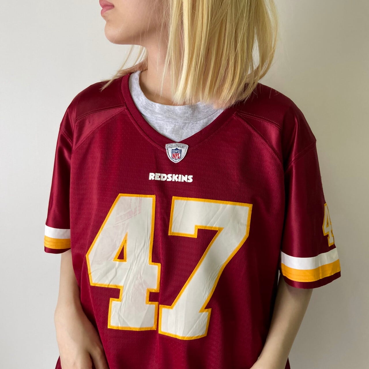 55袖丈NFL レッドスキンズ REDSKINS ゲームシャツ