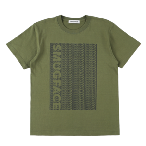 SMUGFACE / オプティカルロゴ  Tシャツ  KHAKI   (SFT-007)