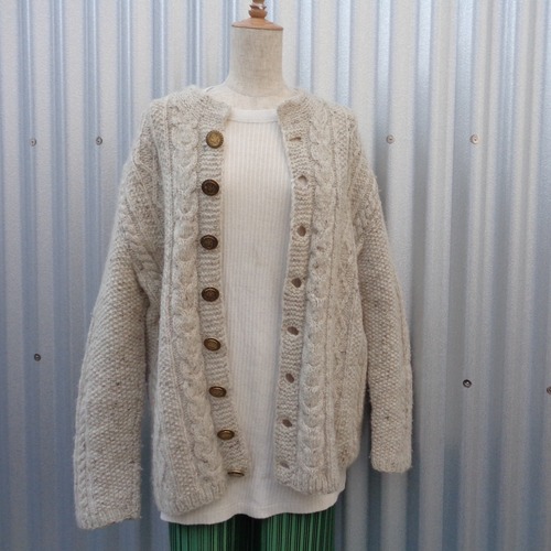 Cable cardigan／ケーブルカーディガン