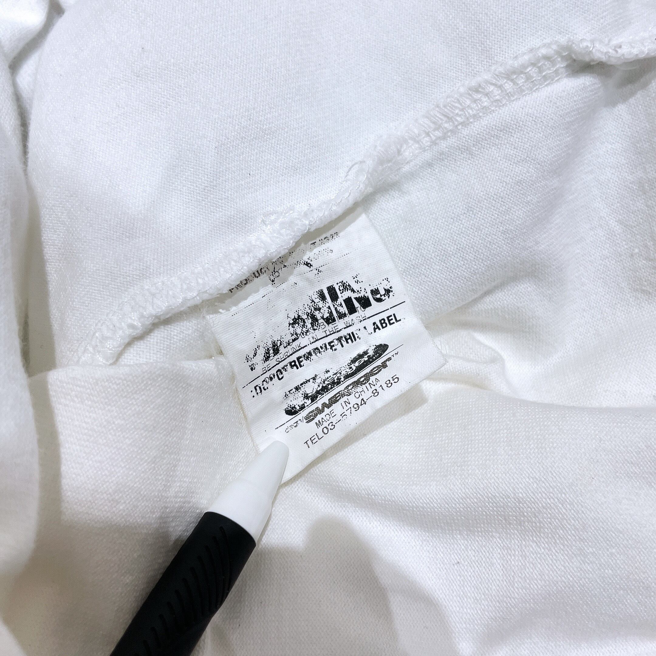 2000s ” Swagger ” ” skullgain ” printed White loose SS Tee