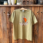 Rainbow Rabbits Batik T-Shirt （XL）ろうけつ染め バティック タイダイ染め Tシャツ