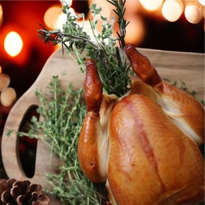 雛鳥のローストチキン