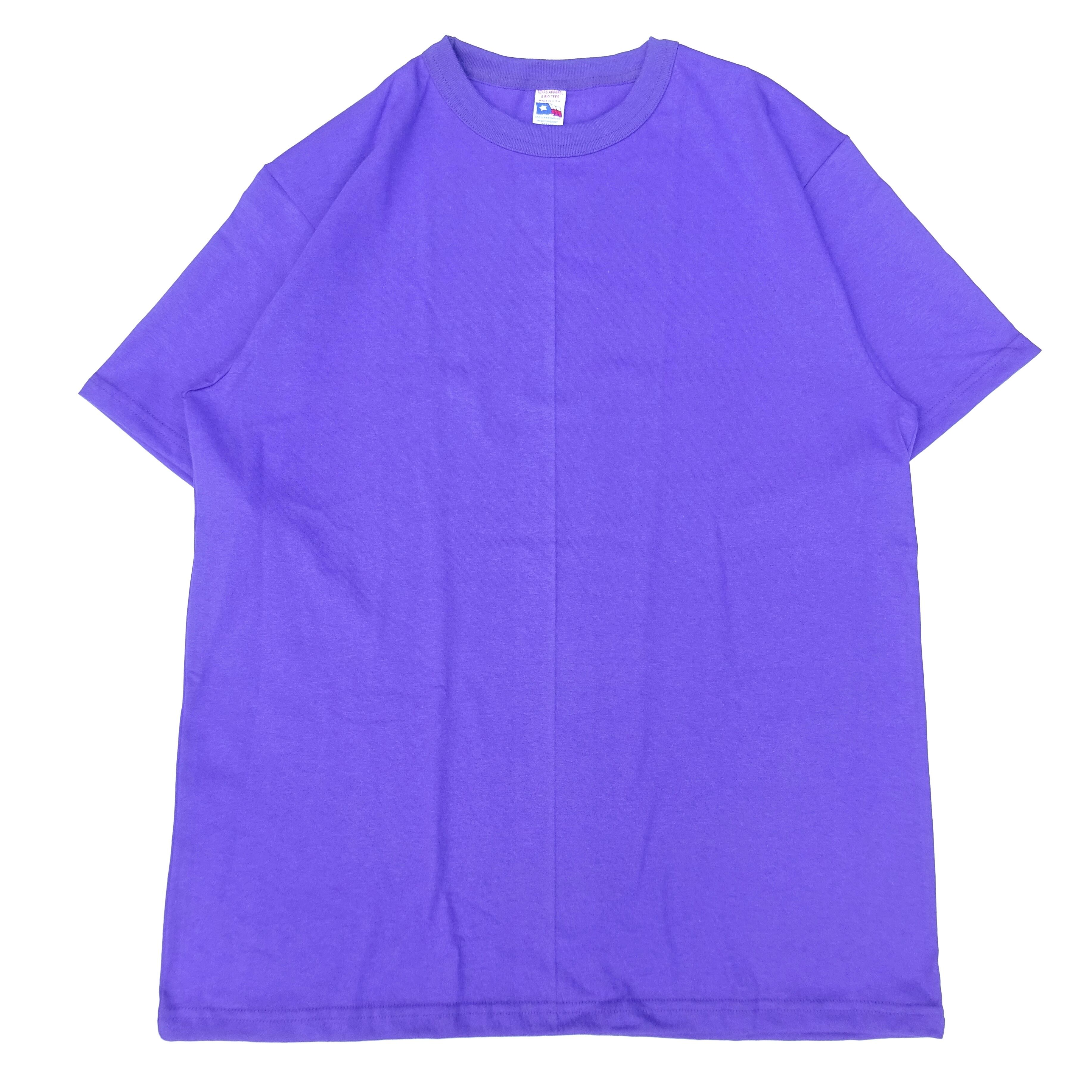 TEXAS APPAREL & BIG TEES (テキサスアパレル アンド ビッグティーズ) BASIC TEE パープル