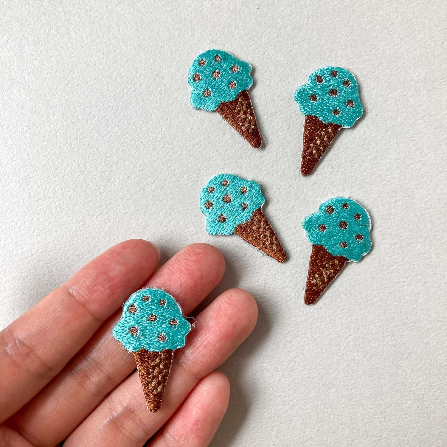 チョコミントアイスのワッペン | Dua-アクセサリーパーツショップ