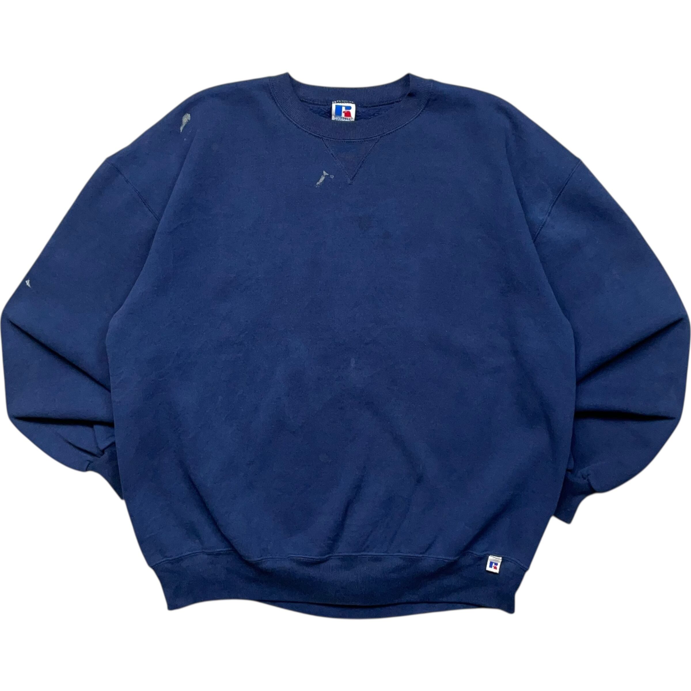 《XL》 russell athletic ラッセルアスレチック スウェット 無地 ネイビー USA製 90年代 vintage no.9510