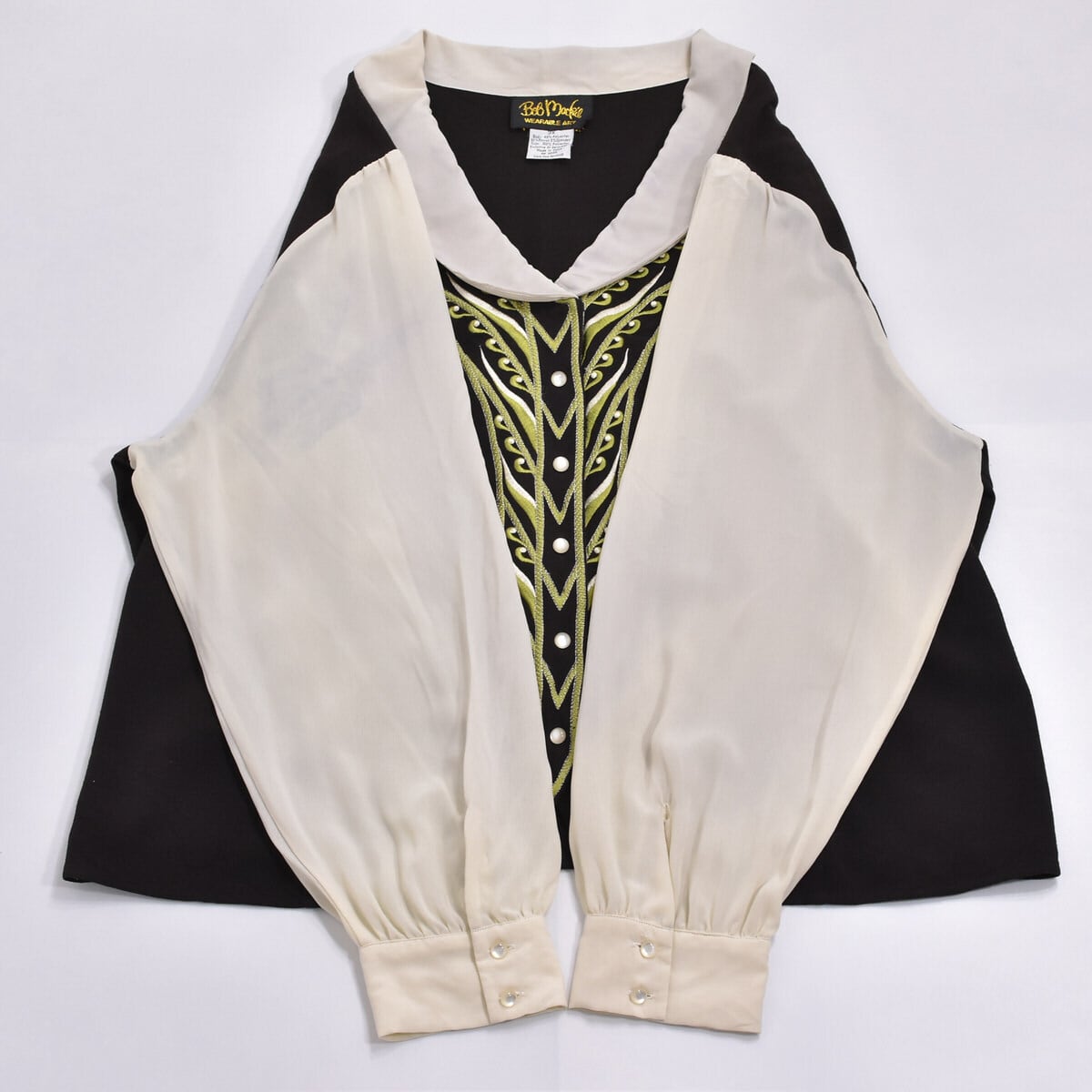 80～90s Bob mackie ボブ・マッキー バロック様式調 デザインシャツ