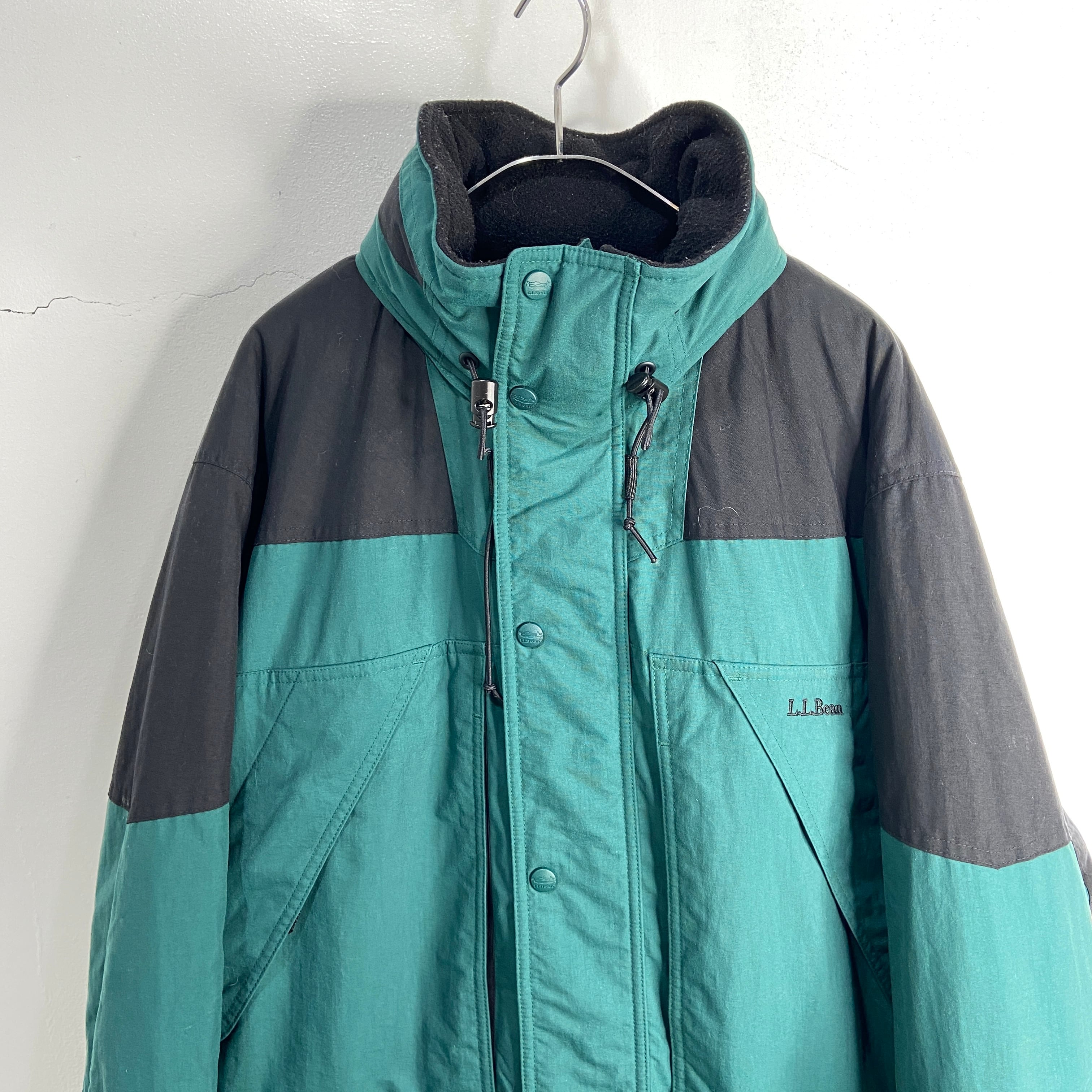 L.L.bean エルエルビーン 切替中綿入りマウンテンジャケット 90s 緑黒 | 古着屋 Uan powered by BASE