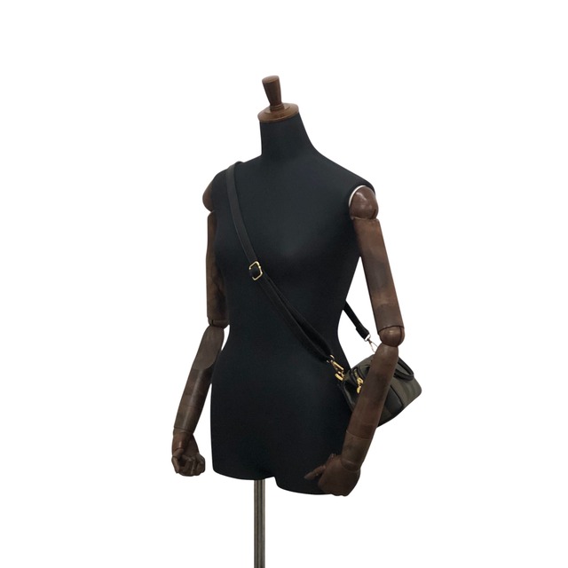 FENDI フェンディ ぺカン ショルダーバッグ ブラック FFロゴ PVCレザー 2WAY vintage ヴィンテージ オールド 6ymrwc