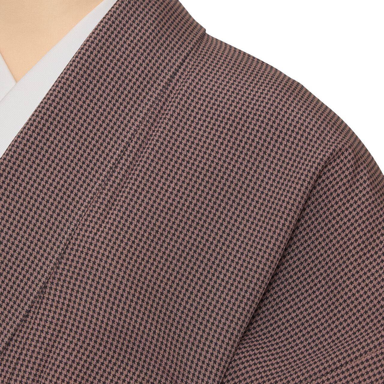 彫師・住田双光／染師・昌亮 千鳥格子模様 江戸小紋 袷着物【未着用品