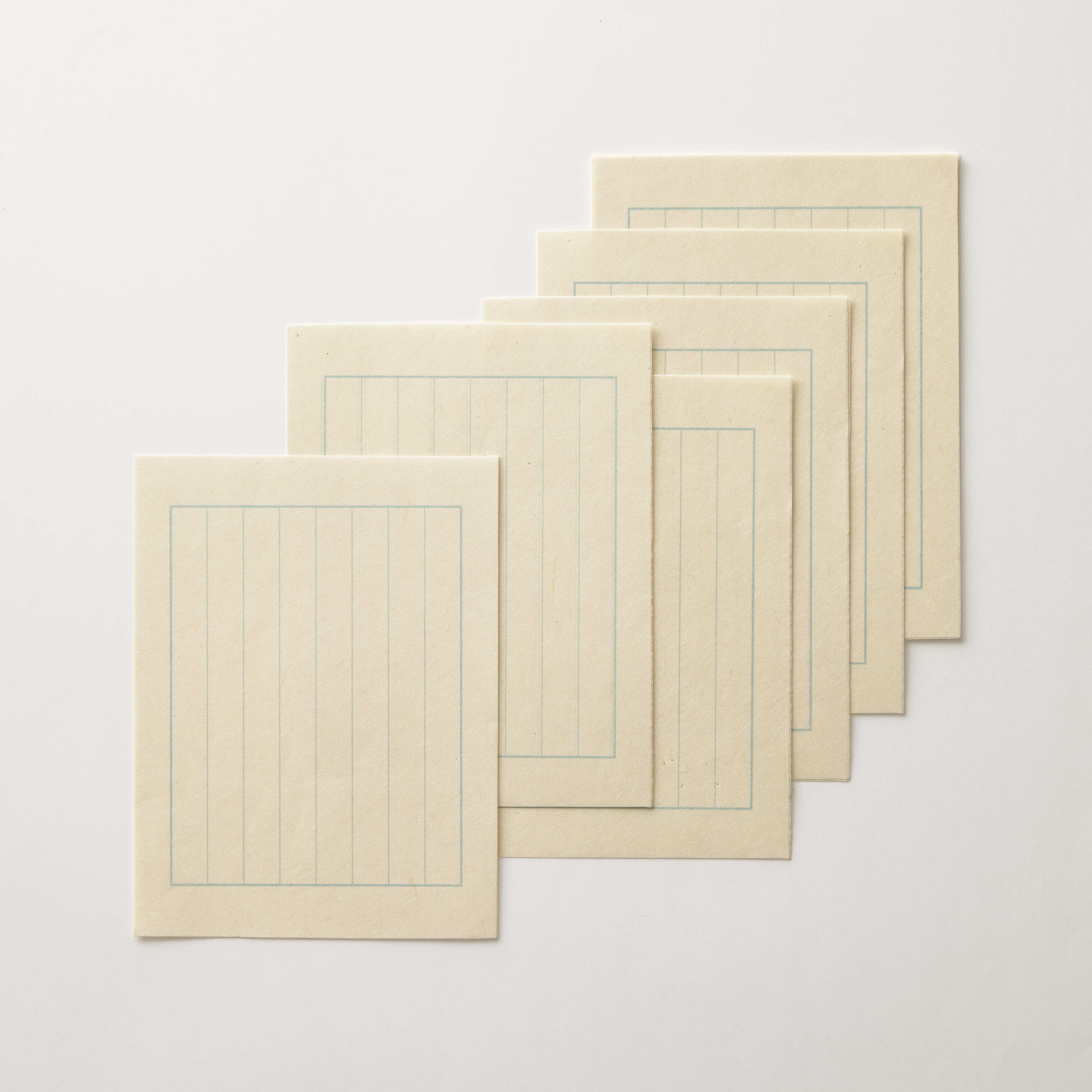 斐伊川和紙 ちっちゃい便箋|囲枠 水色 20枚入 | WACCA ONLINE SHOP