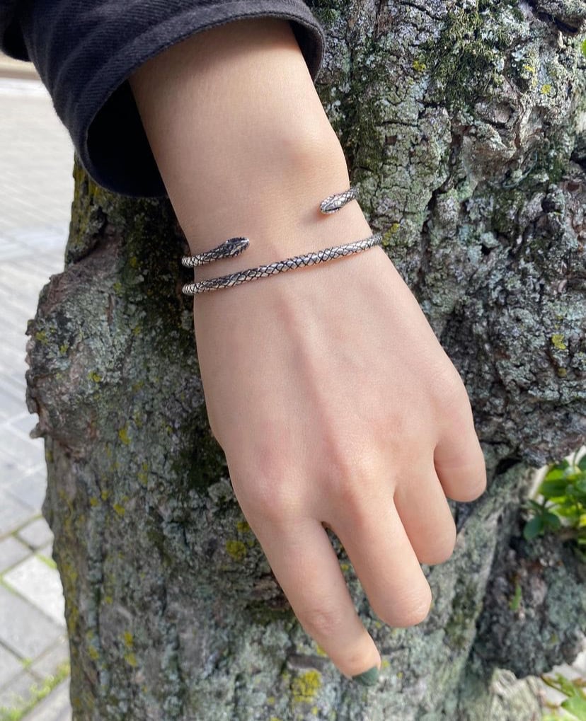 TWO HEADED SNAKE BANGLE BRACELET / スネークバングル | GODSIZE TWO HEADED SNAKE BANGLE BRACELET / スネークバングル | GODSIZE
