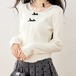 5色/レースネックリボンメロウニットトップス ・79472