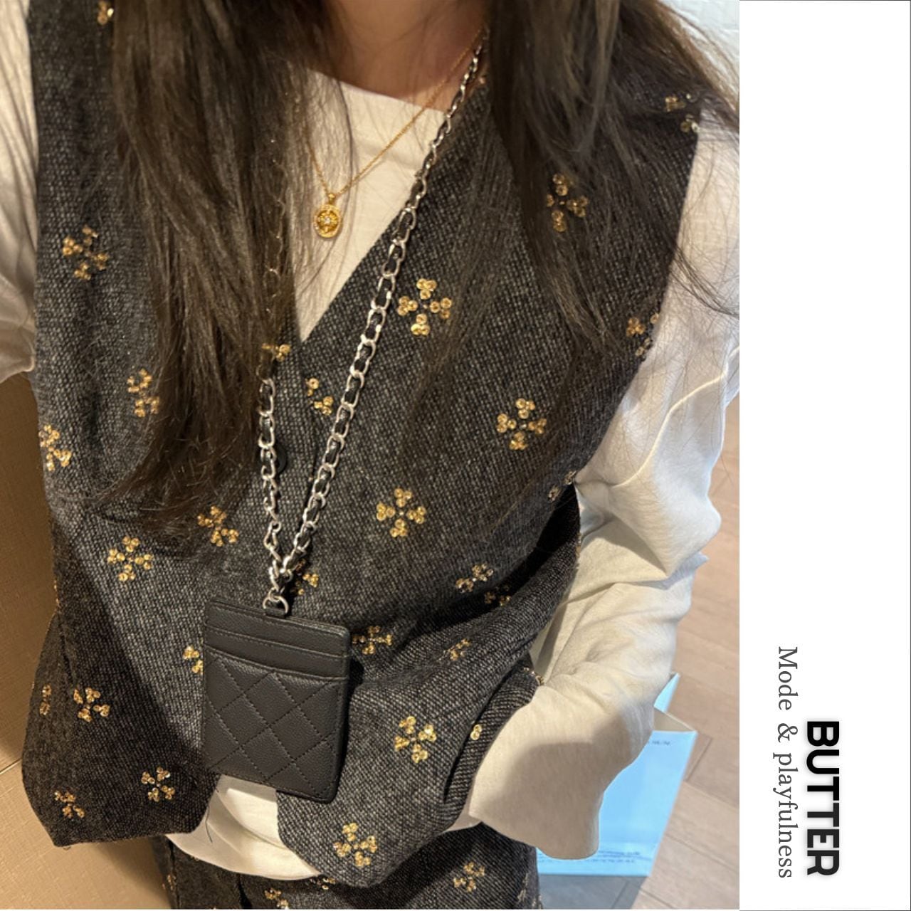 Single-breasted Short Vest 01090