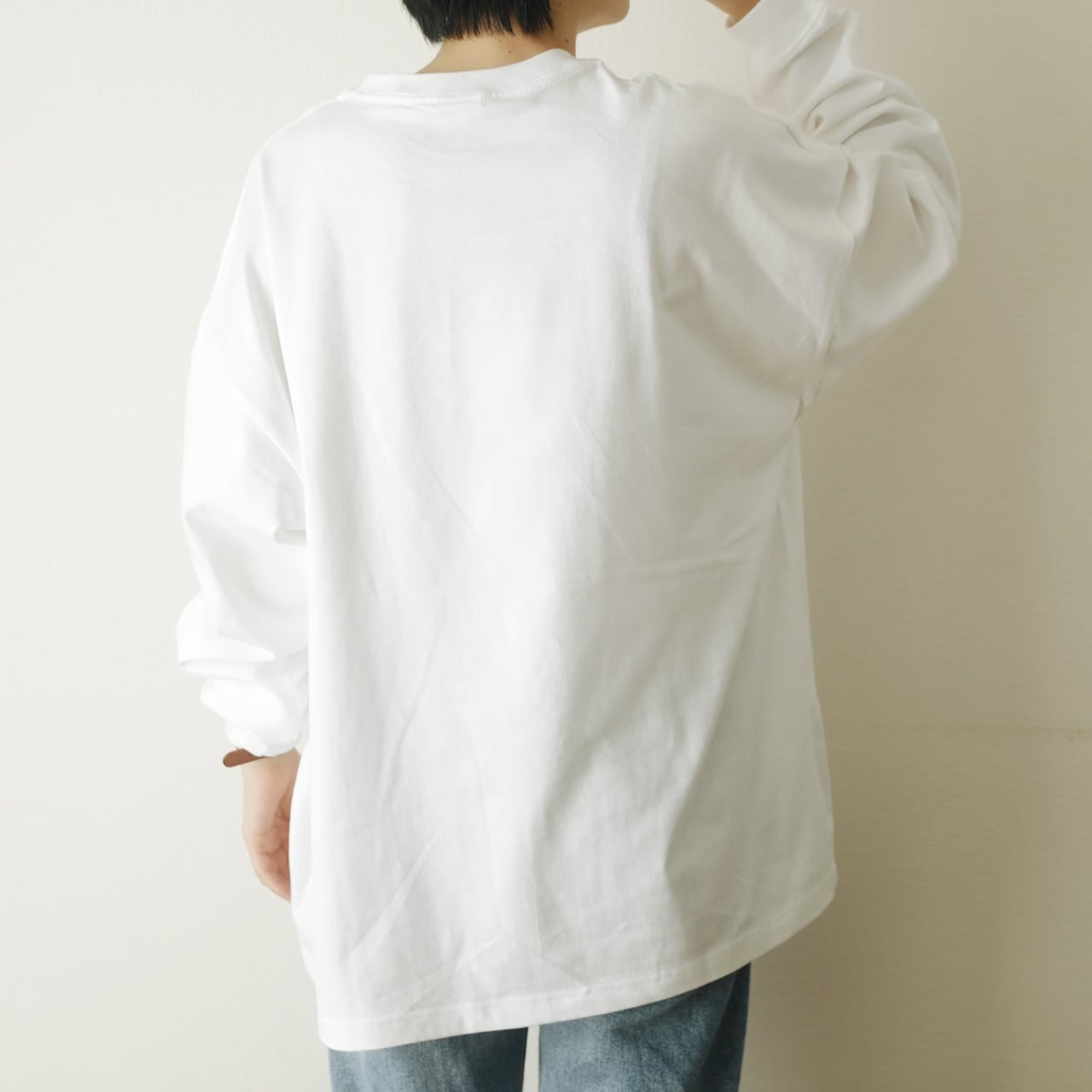 "I am what I am." Long-sleeve shirt (White)