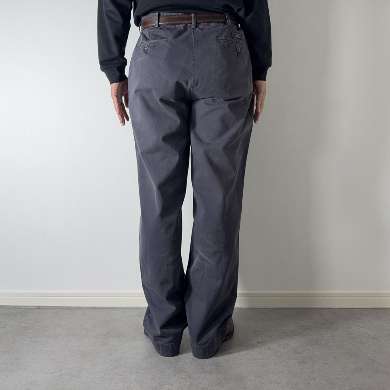 Polo by Ralph Lauren POLO CHINO faded nevy W35L30相当 古着 - 17