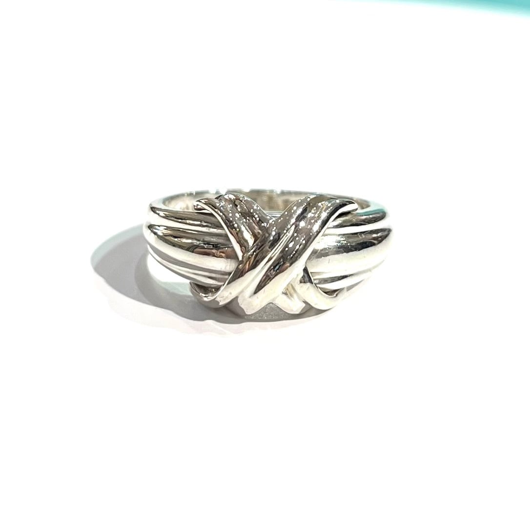 TIFFANY&CO.】2037 シグネチャーリング 11.5号／シルバー925／X